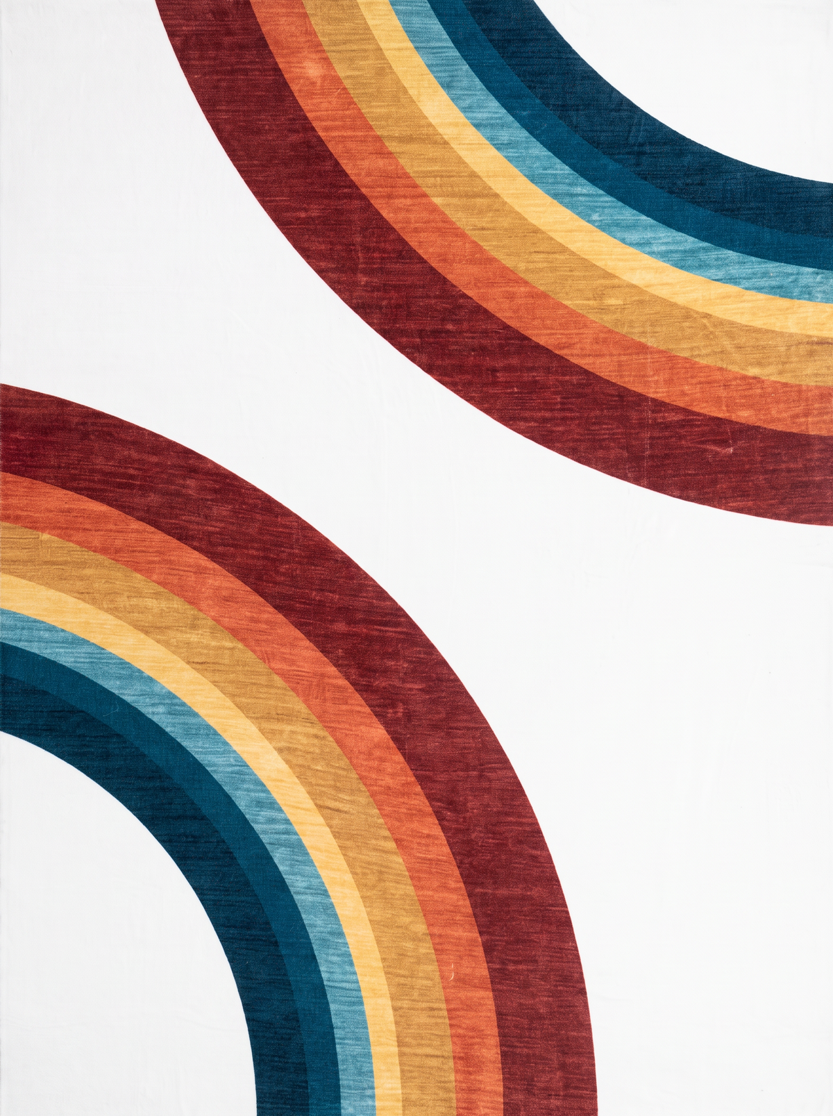 Marlow Rainbow Modern White Indoor Rug