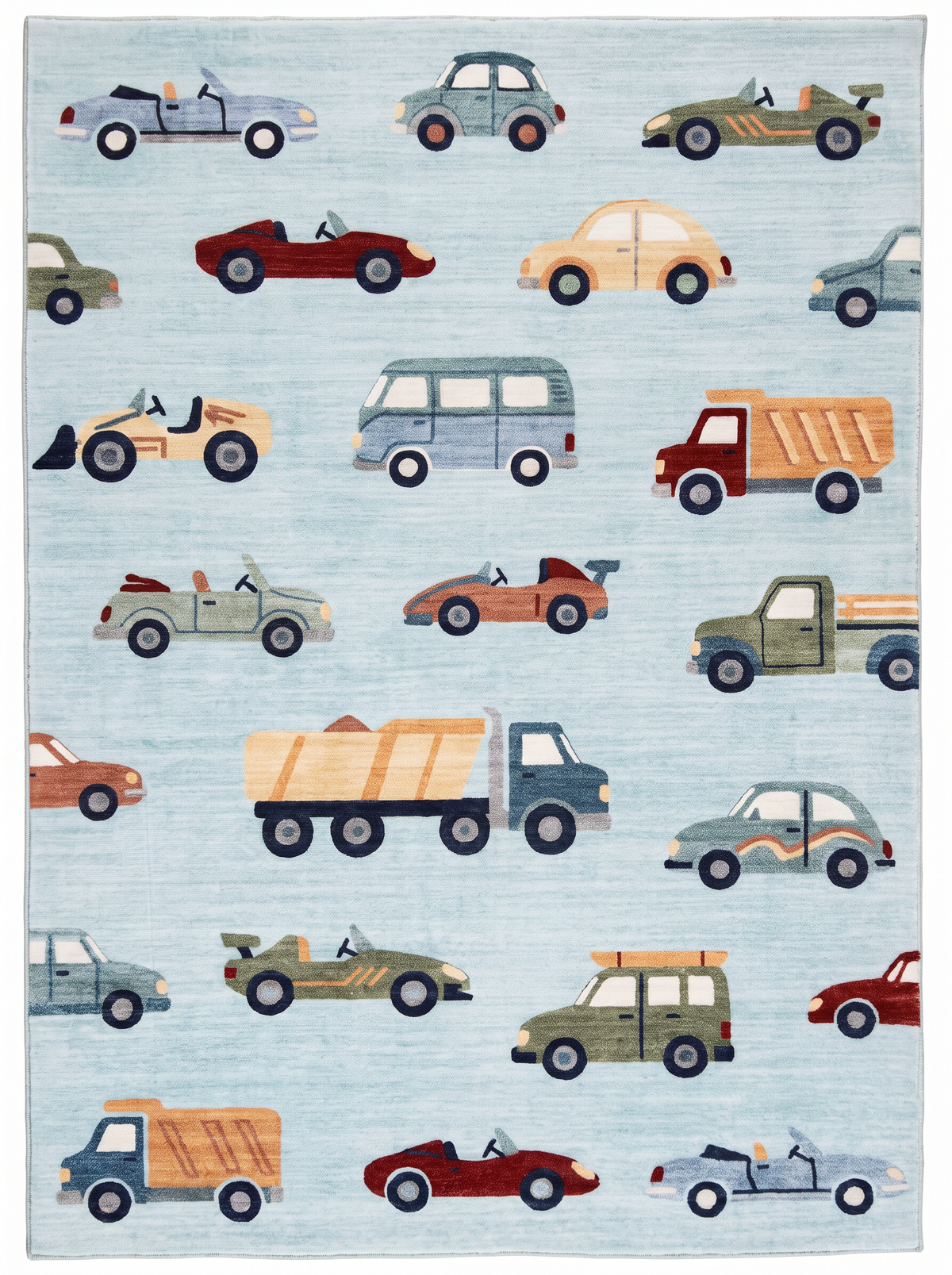 Soft Steps Playtime City Road Map, tapis de jeu d'apprentissage éducatif bleu doux