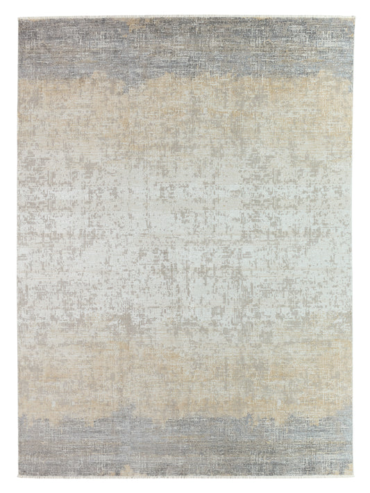 Akari Abstract Ombre Gray and Tan Area Rug