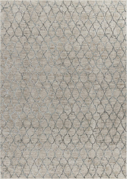 Aeris Geometric Contemporary Beige and Brown Indoor Rug