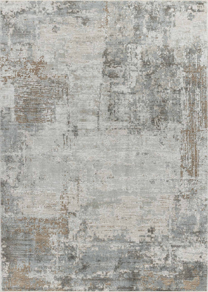 Verona Abstract Distressed Contemporary Beige and Brown Indoor Rug