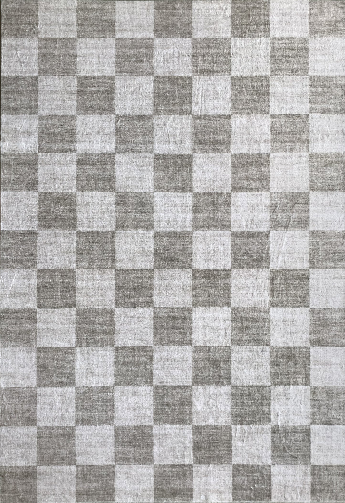 Emil Checkered Contemporary Beige and Brown Indoor Rug