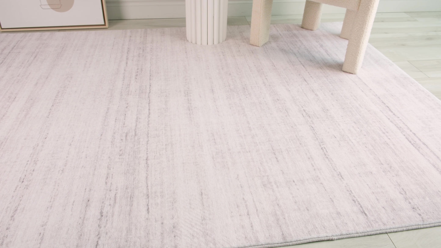 Alfombra abstracta Eclipse color beige liso
