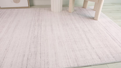 Alfombra abstracta Eclipse color beige liso