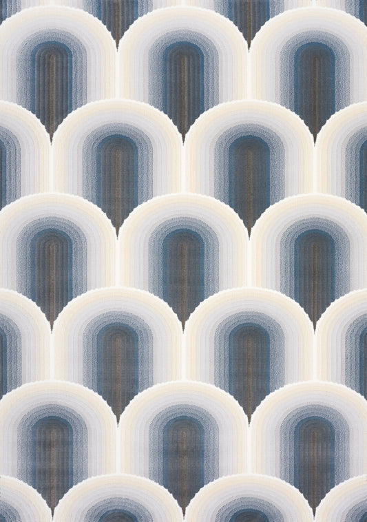 Deco Geometric Cream Area Rug