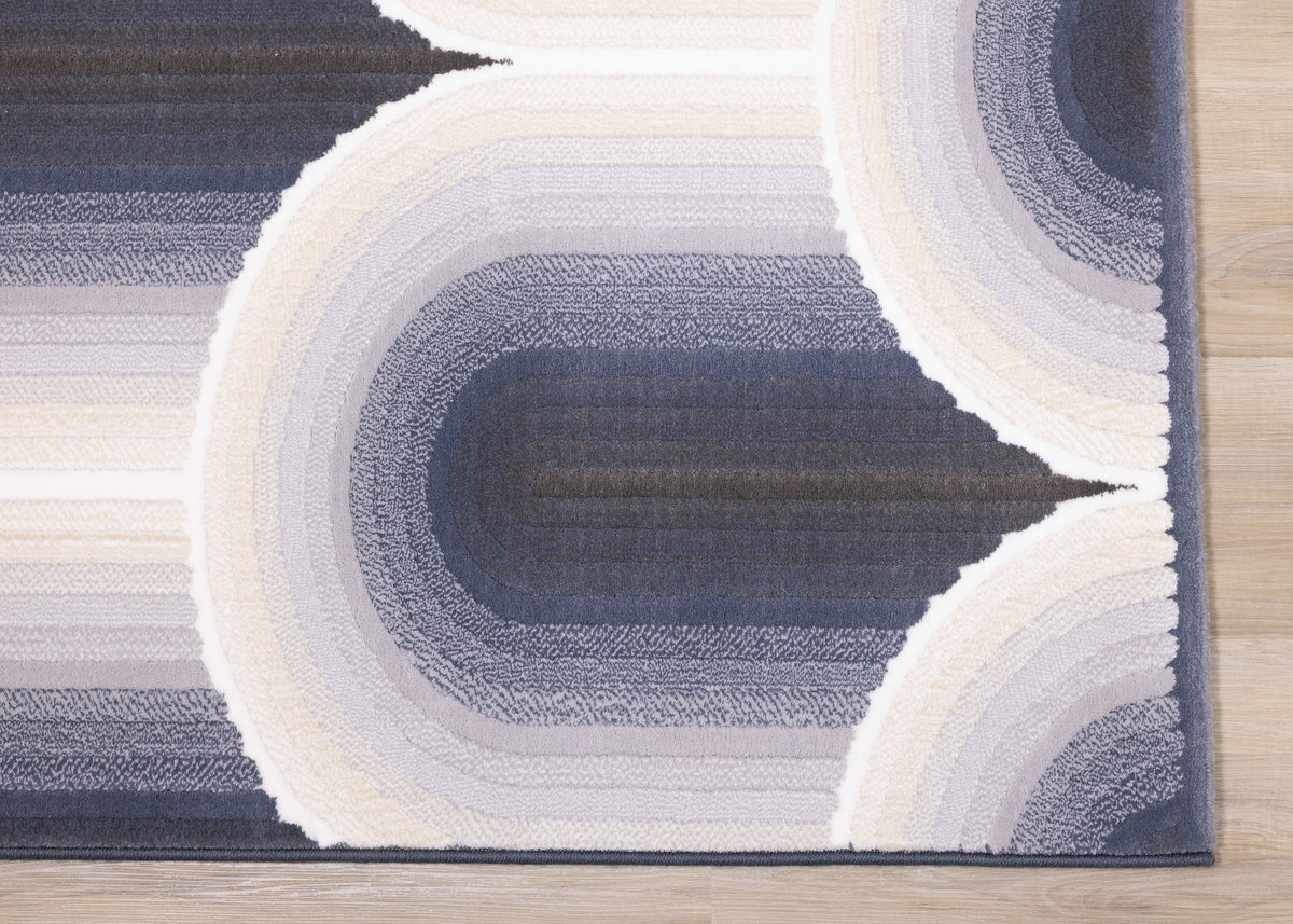 Deco Geometric Cream Area Rug