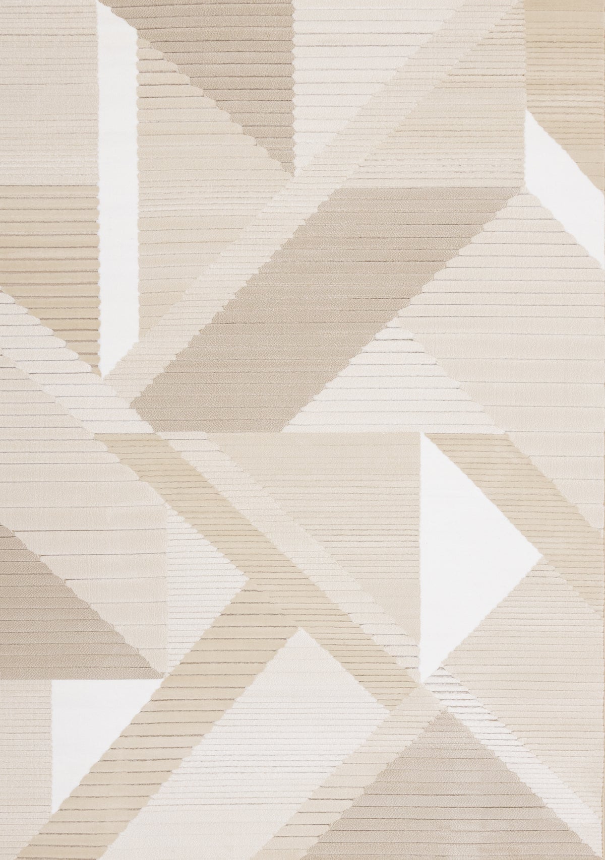 Alfombra geométrica moderna beige