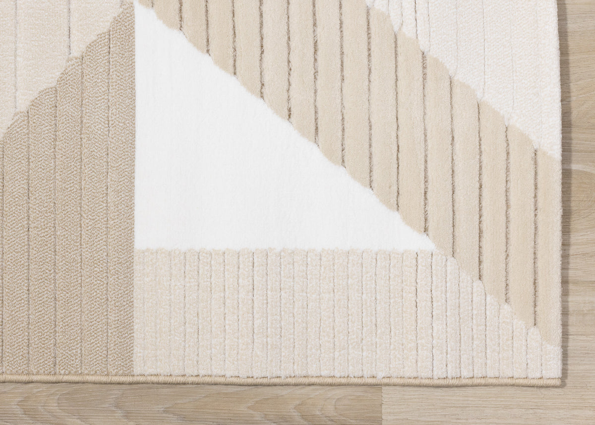 Modern Geometric Beige Area Rug