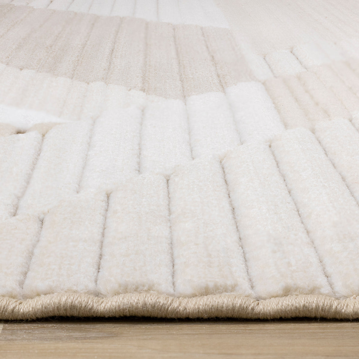 Modern Geometric Beige Area Rug