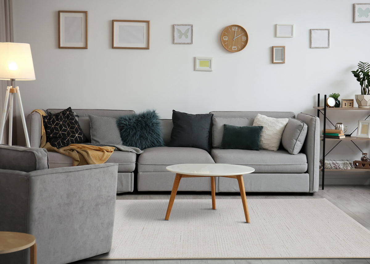 Contemporary Tonal Solid Rug  Indoor Area