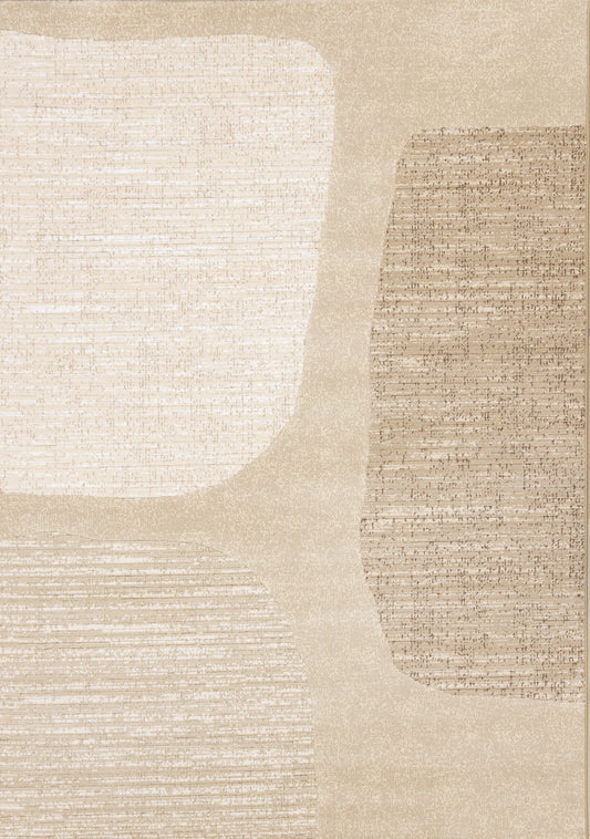 Art Distressed Beige Area Rug