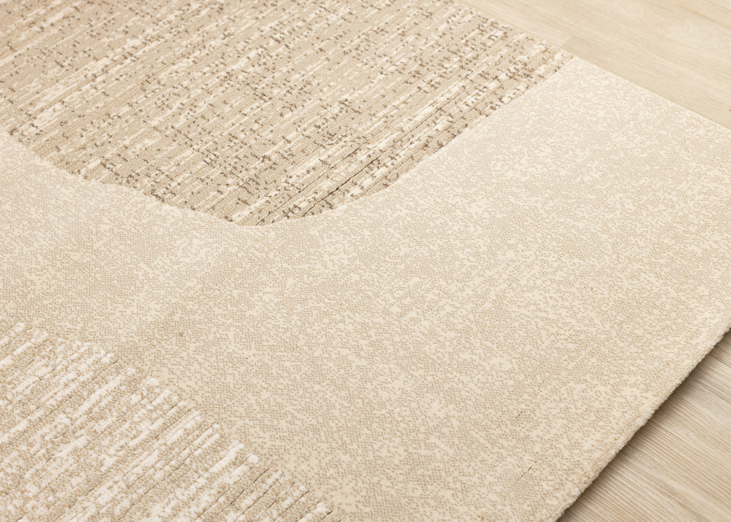 Art Distressed Beige Area Rug