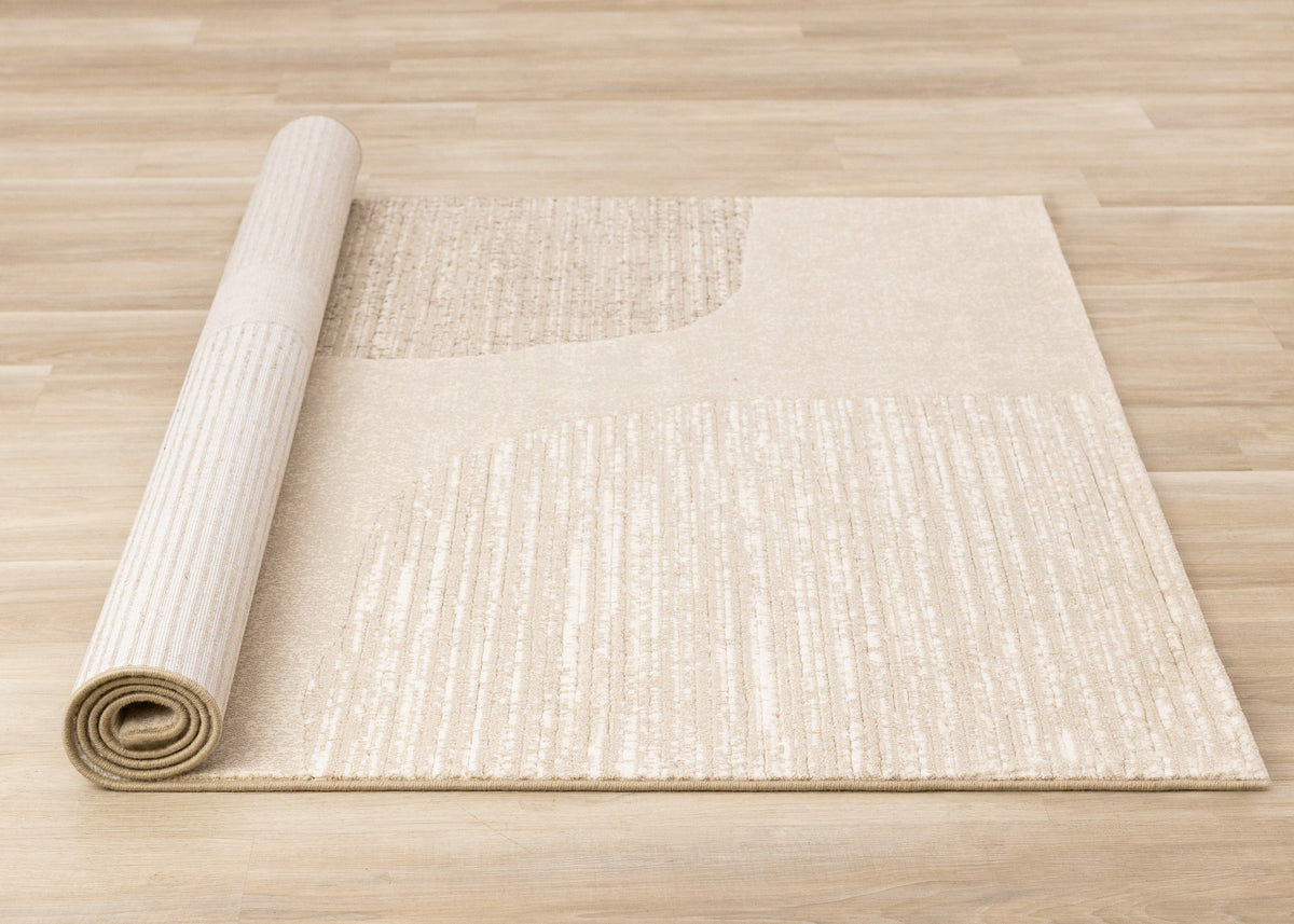 Art Distressed Beige Area Rug