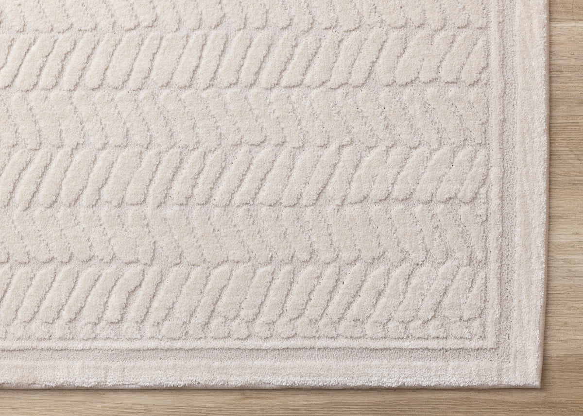 Modern Chevron Beige Area Rug