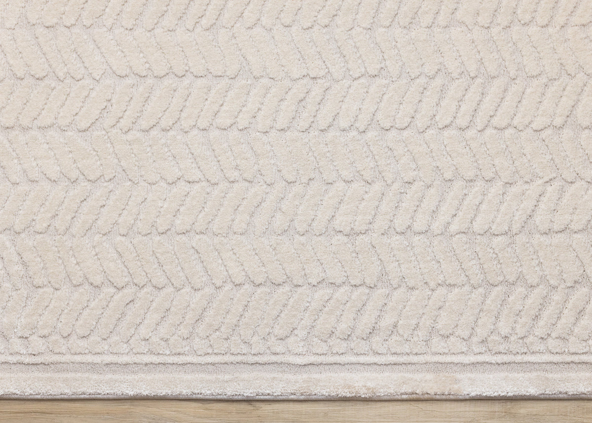 Modern Chevron Beige Area Rug