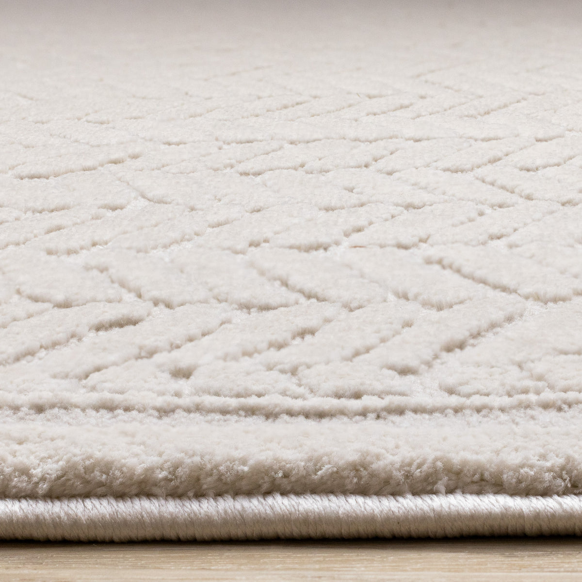 Modern Chevron Beige Area Rug
