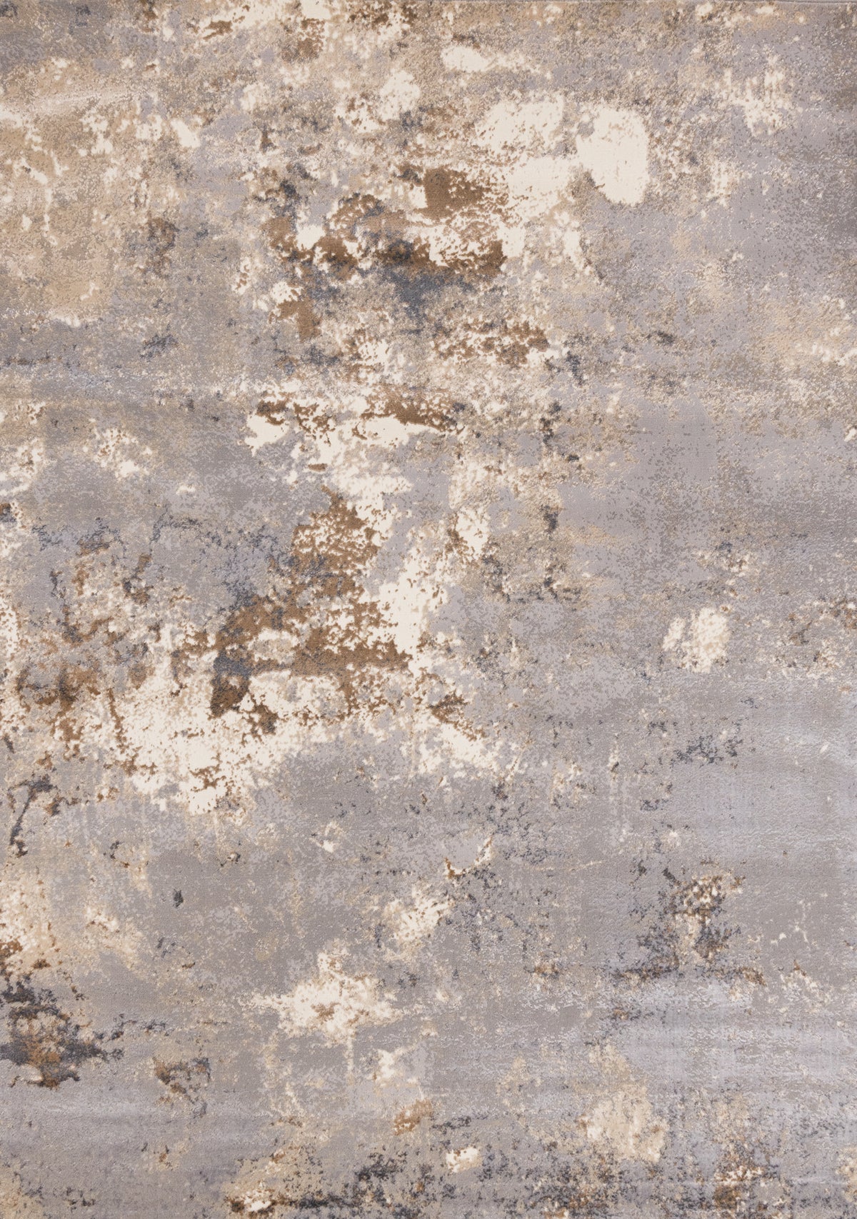 Tapis contemporain vieilli taupe