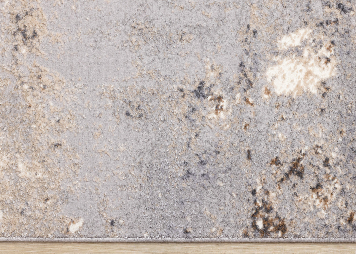 Contemporary Distressed Taupe Area Rug