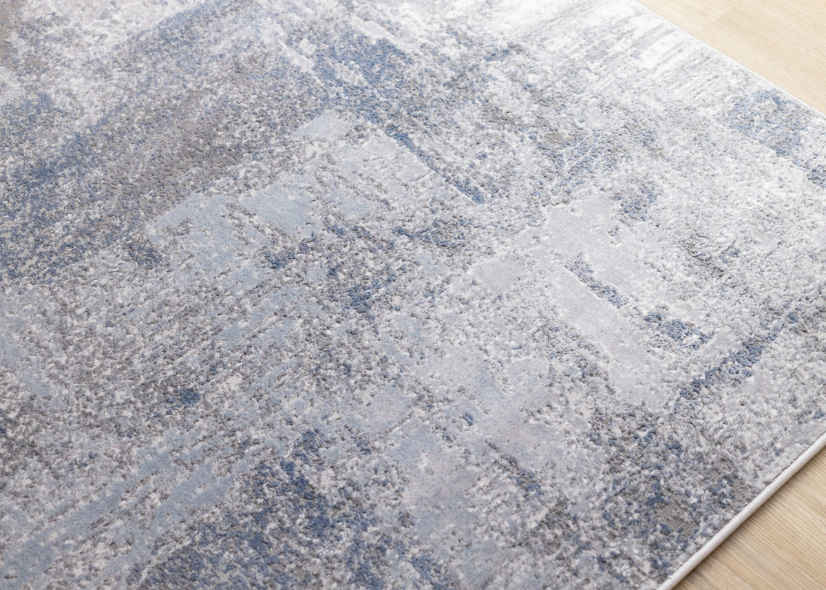 Contemporary Distressed Grey Area Rug