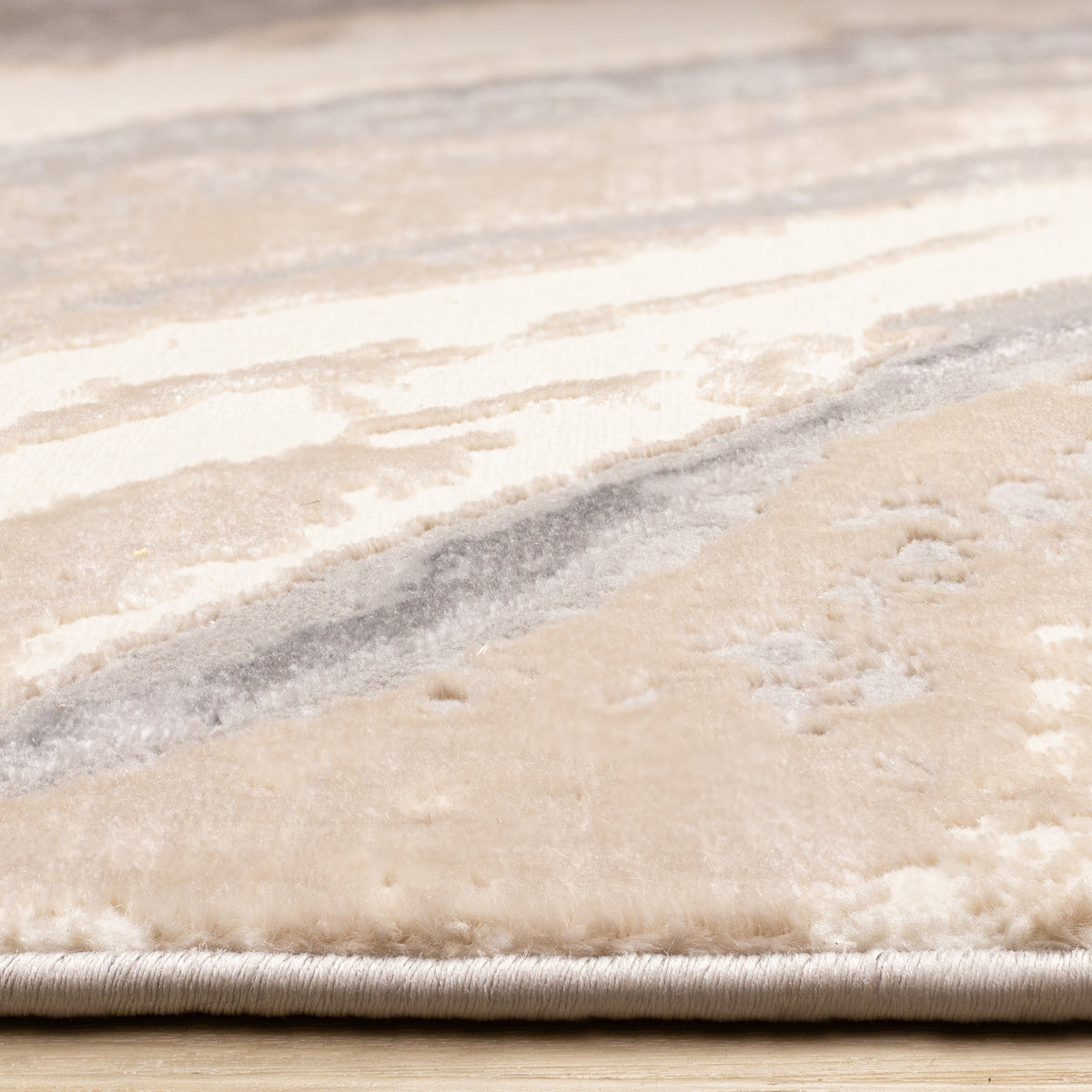 Contemporary Organic Taupe Area Rug