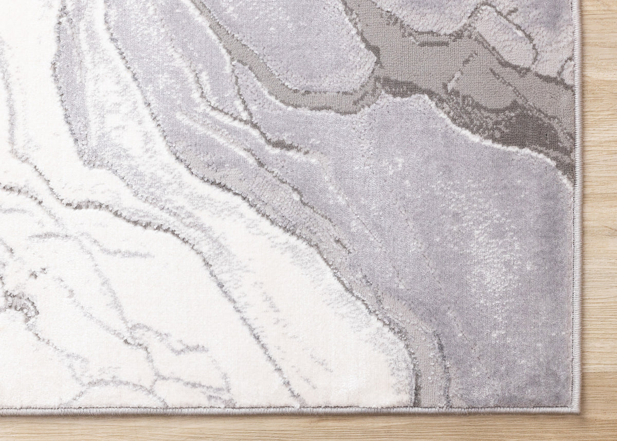 Contemporary Organic Grey Area Rug
