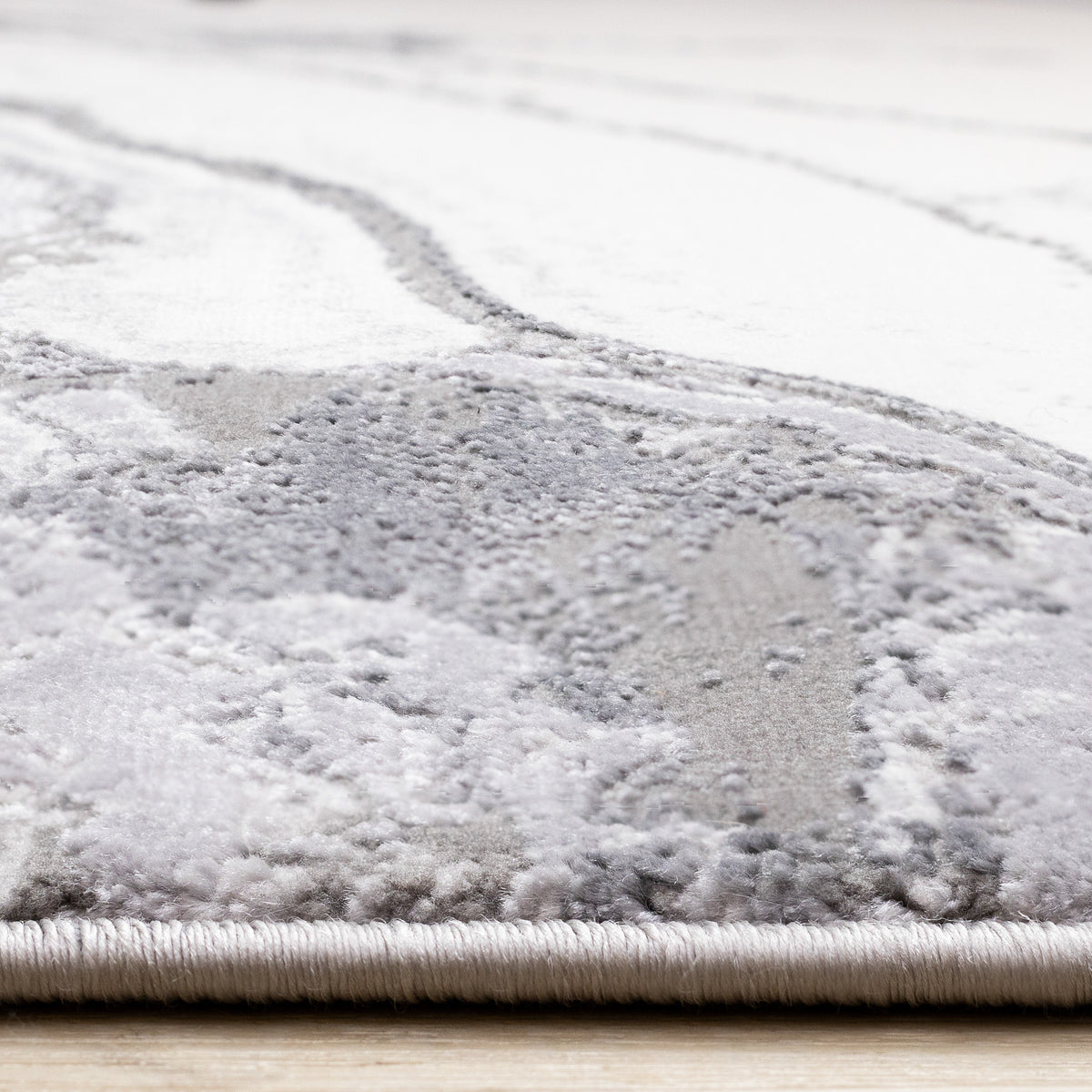Contemporary Organic Grey Area Rug