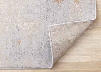 Contemporary Distressed Taupe Area Rug