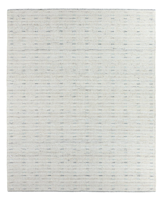 Aiker Striped Geometric Gray and Tan Area Rug