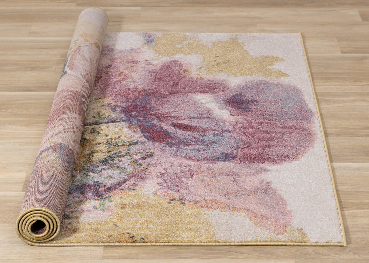 Contemporary Botanical Rug  Indoor Area