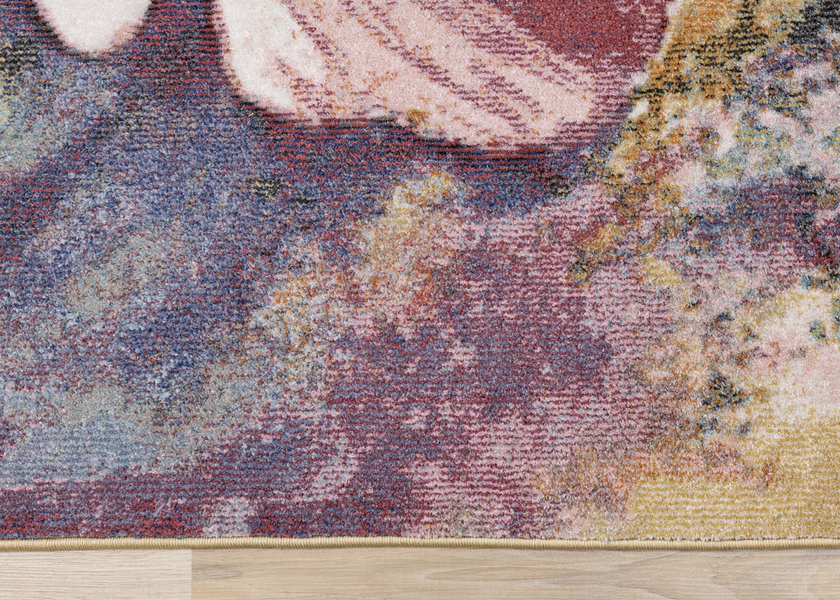 Contemporary Botanical Rug  Indoor Area