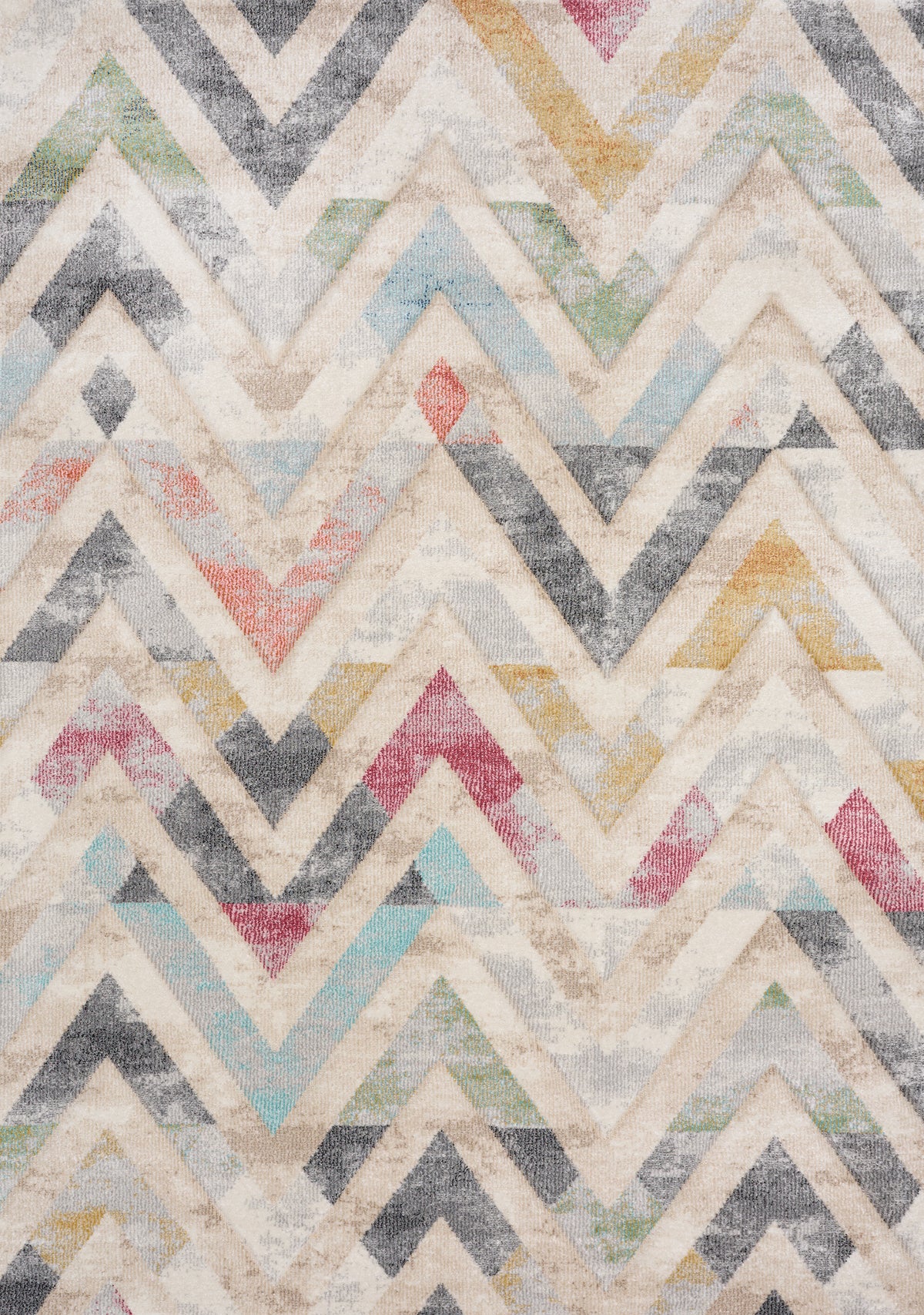 Intérieur moderne à chevrons, vieilli