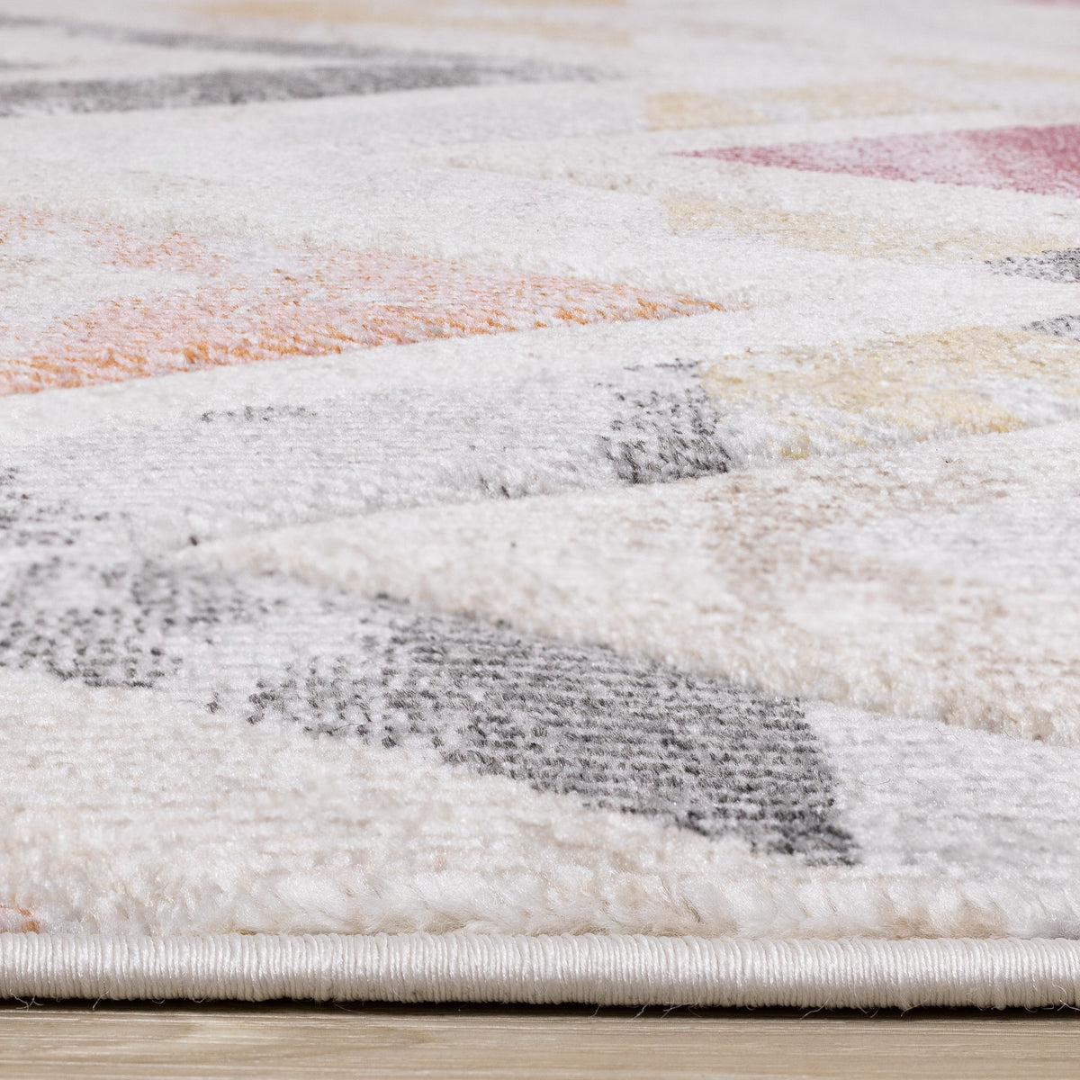 Modern Chevron Area Distressed Indoor