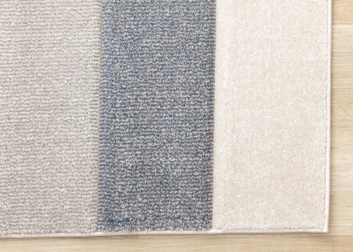 Art Geometric Blue Area Rug