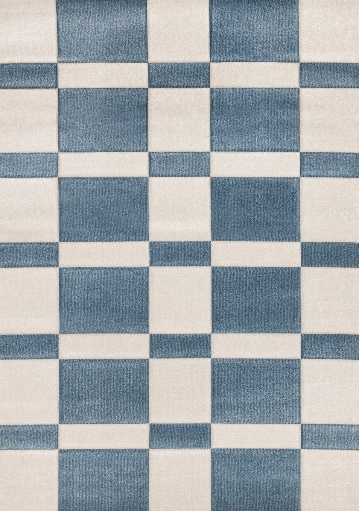 Art Geometric Blue Area Rug