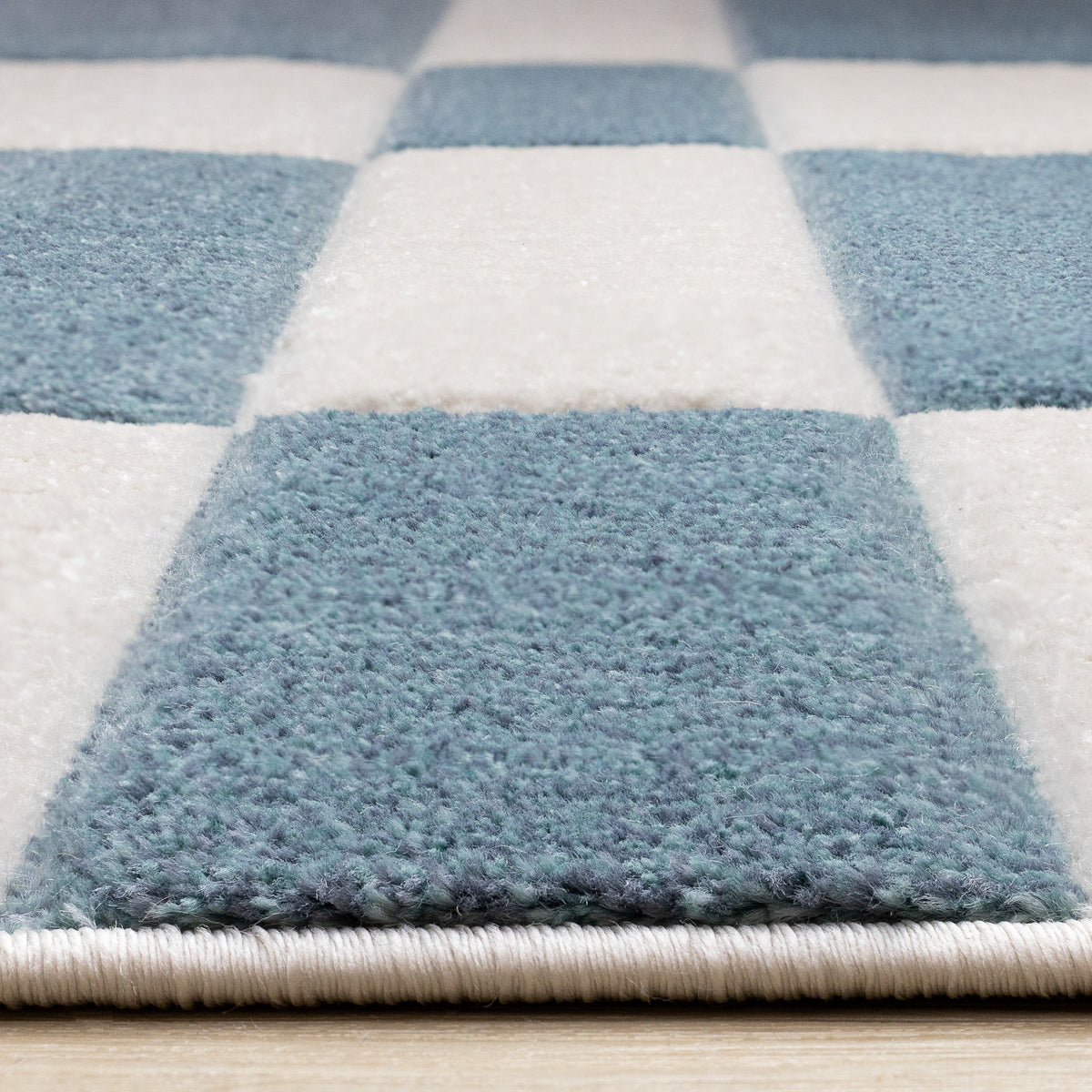 Art Geometric Blue Area Rug