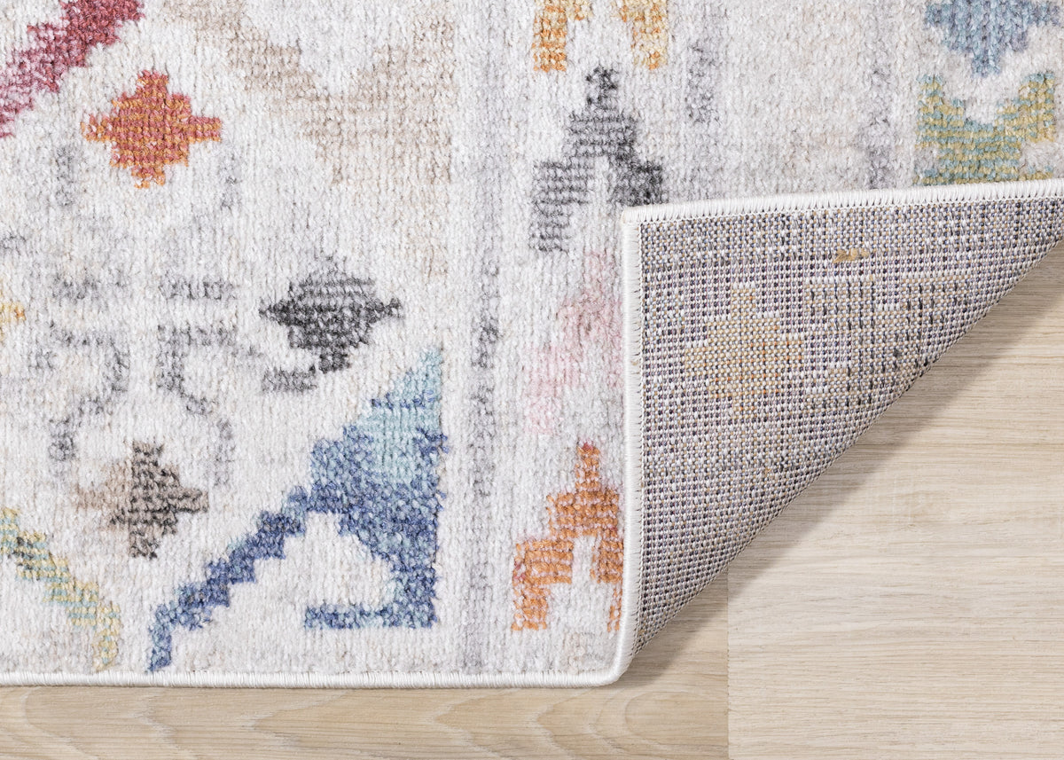 Tribal Southwestern Over-Dyed Cream Area Rug