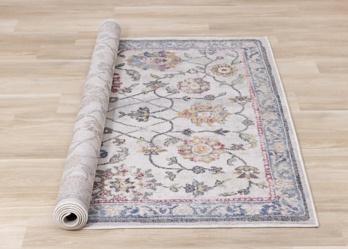 Classic Traditional Classic Cream Area Rug