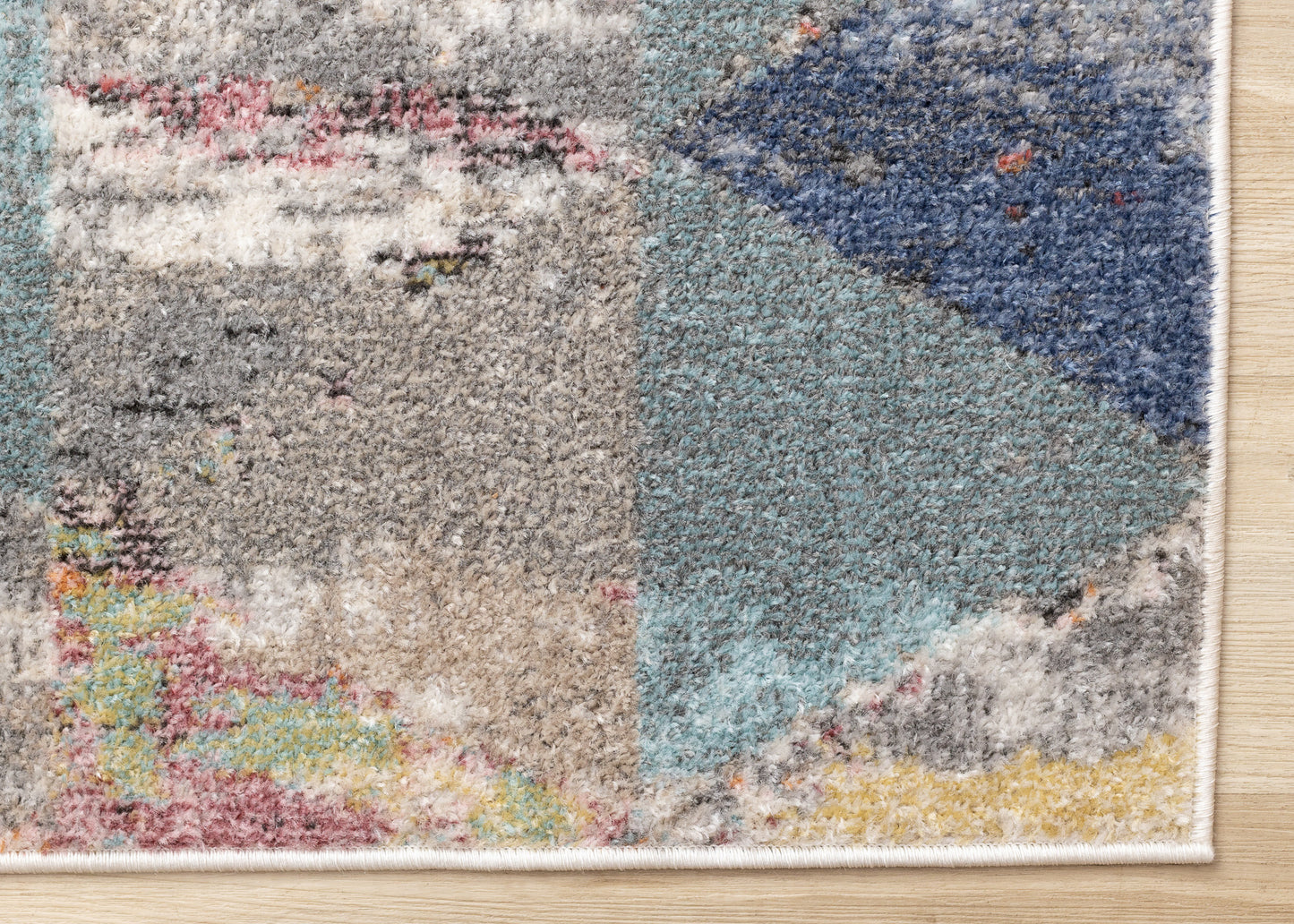 Mid-Century Geometric Rug  Indoor Area