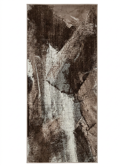 Marco Abstract Modern Brown and Beige Indoor Rug
