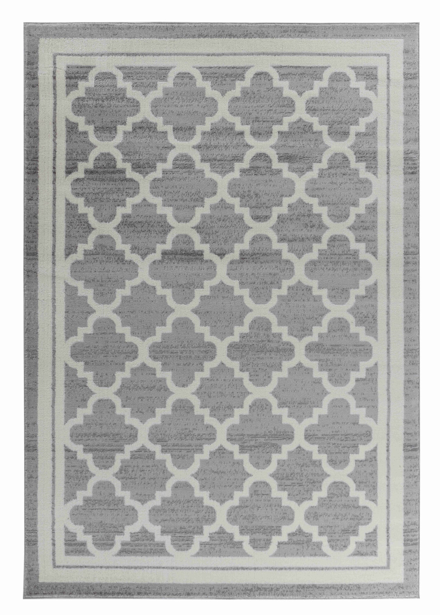 Kaya Trellis Traditional Grey Indoor Rug