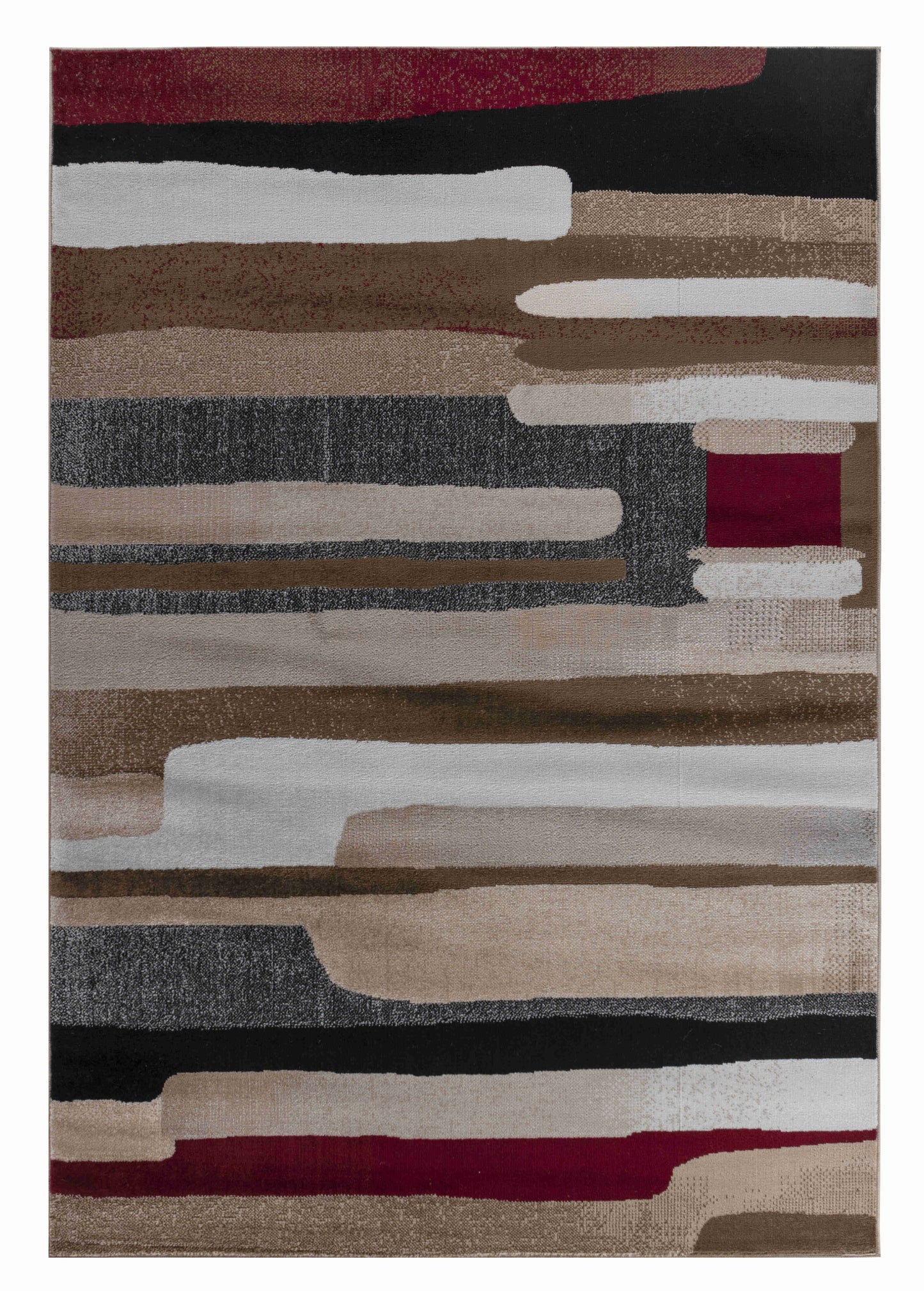Zaman Abstract Contemporary Brown Indoor Rug