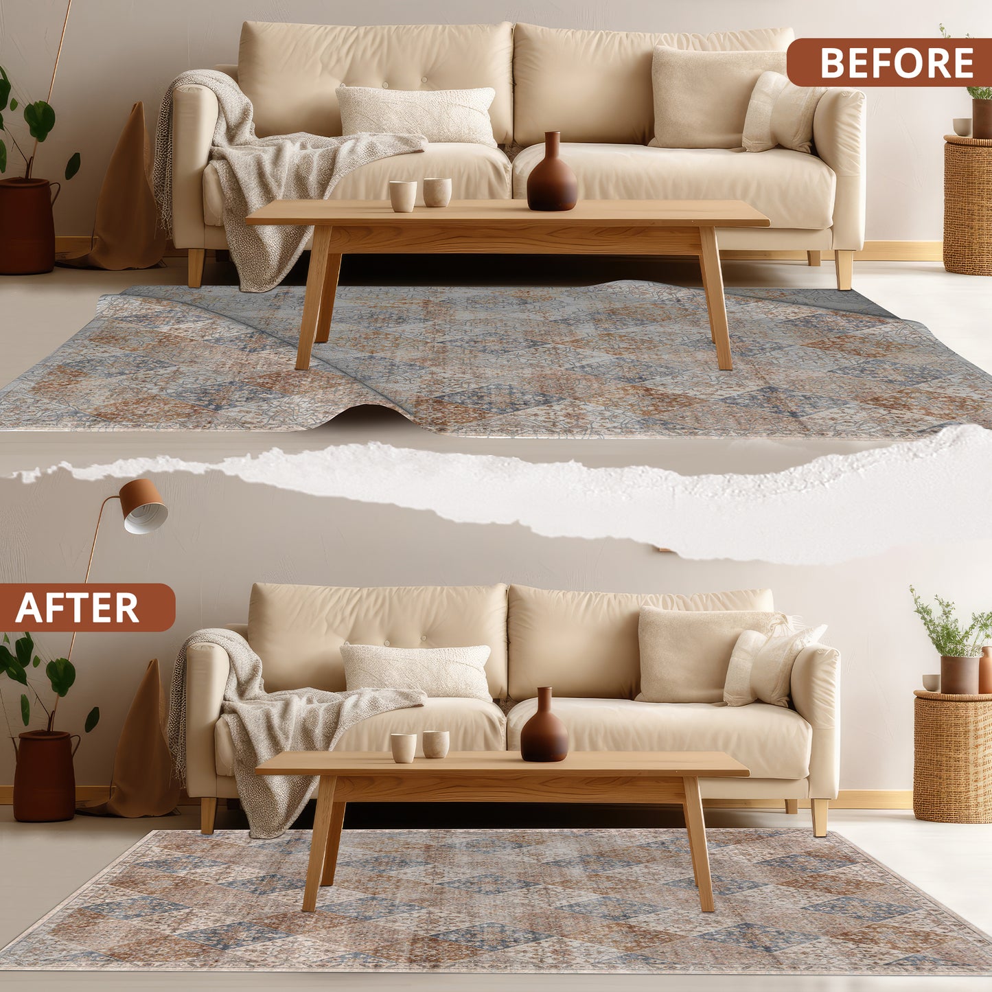 Colección Rug Pad Premium Estándar PVC suave antideslizante