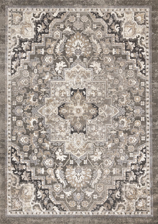 Classic Traditional Taupe Area Rug