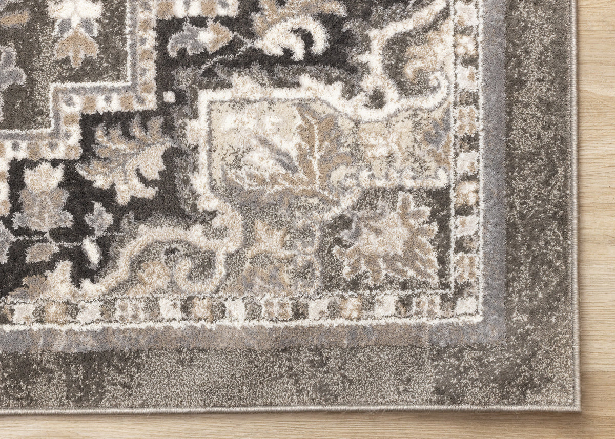 Classic Traditional Taupe Area Rug