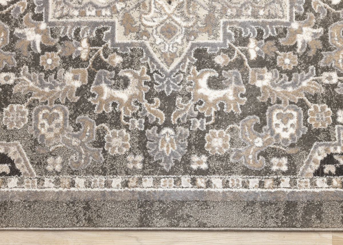 Classic Traditional Taupe Area Rug