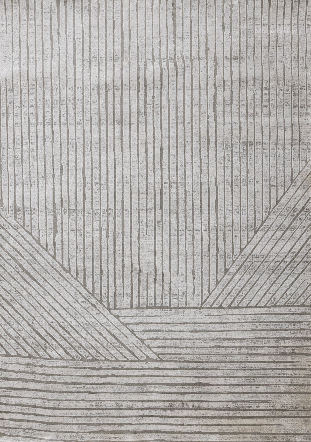 Ellery Striped Tonal Solid Modern Grey Indoor Rug