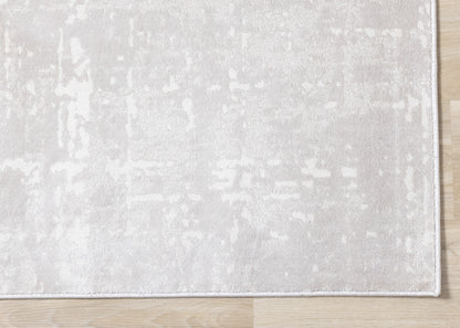 Modern Organic Tonal Solid Cream Area Rug