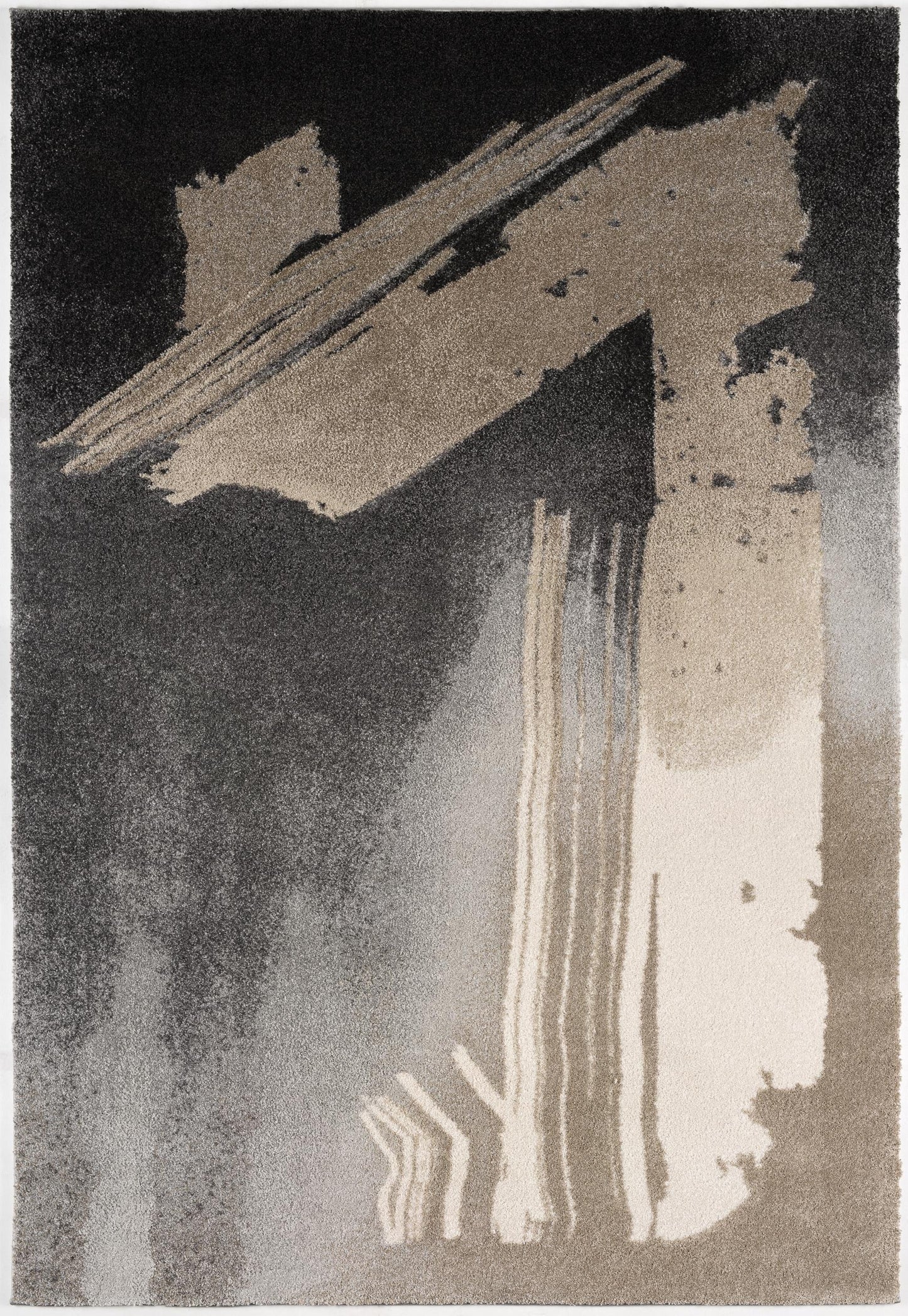 Caleb Abstract Contemporary Grey and Brown Indoor Rug