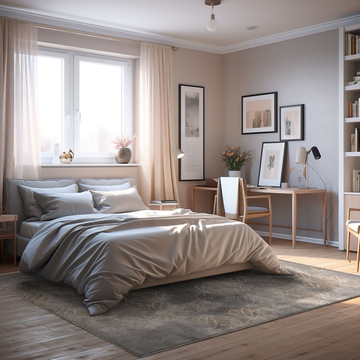 Layla Distressed Lattice Traditional Grey and Brown Indoor Rug