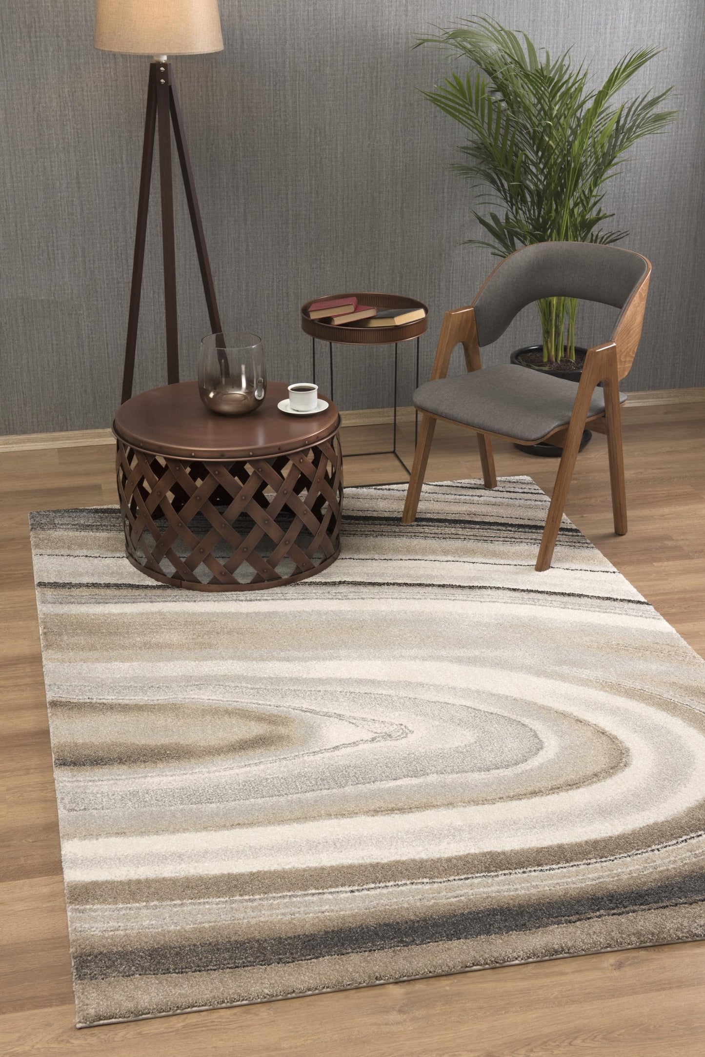 New Zealand Plush Scandinavian Contemporary Cream Rug